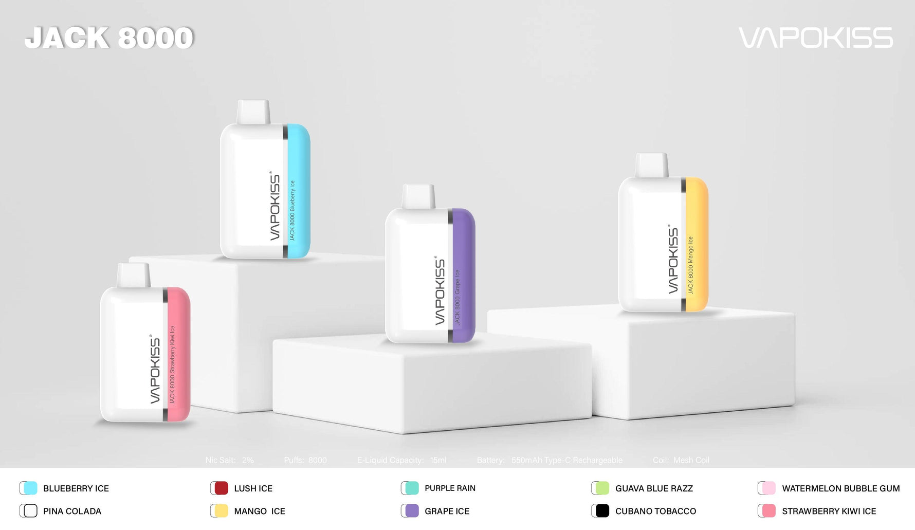 VAPOKISS 8000 Puff NEW Release On April.8 - VAPOKISS Offical Online Store