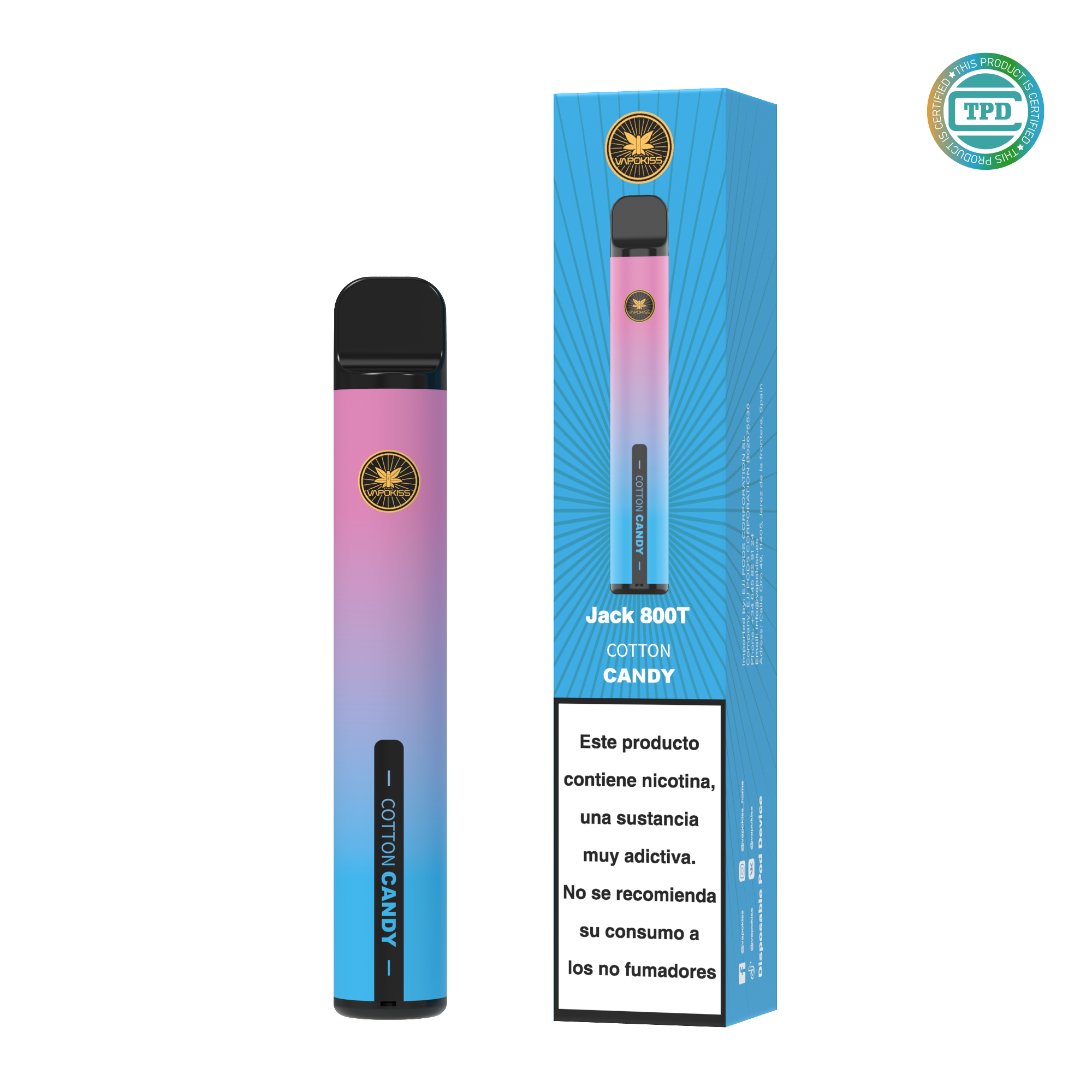 VAPOKISS JACK 800T (TPD) VAPOKISS Official Online Store VAPOKISS JACK 800T (TPD) VAPOKISS Official Online Store