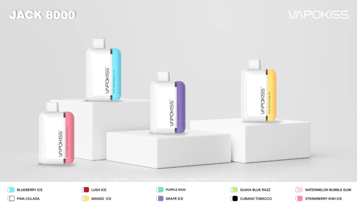 VAPOKISS 8000 Puff NEW Release On April.8 – VAPOKISS Official Online Store
